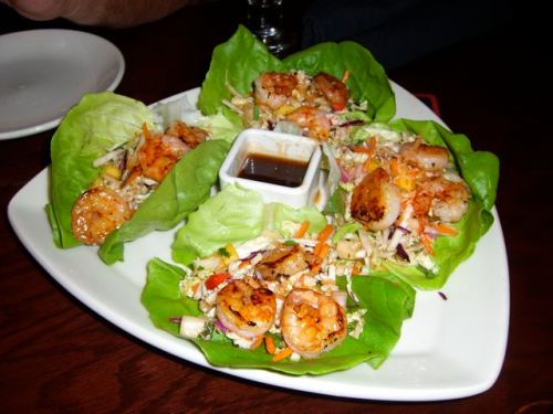 thai shrimp lettuce wraps