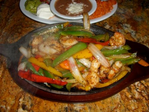 10 shrimp fajitas